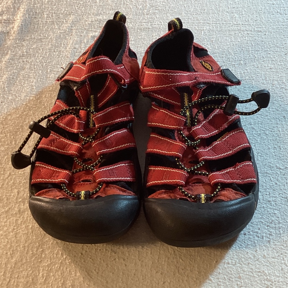 Keen Kids Red and Black Sandals
